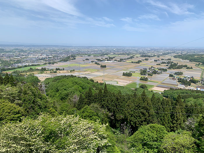 富山市方面の眺め