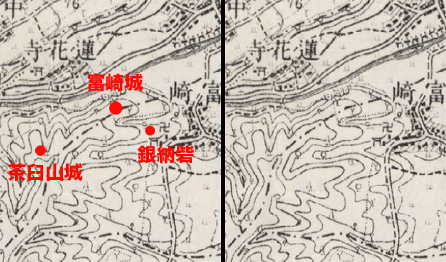 富崎城旧地図